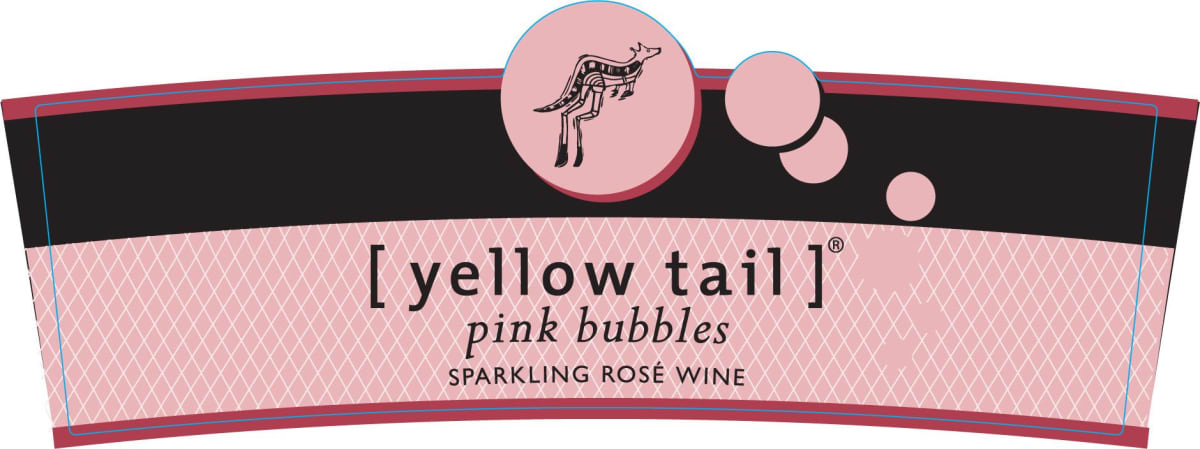 Yellow Tail Pink Bubbles Front Label