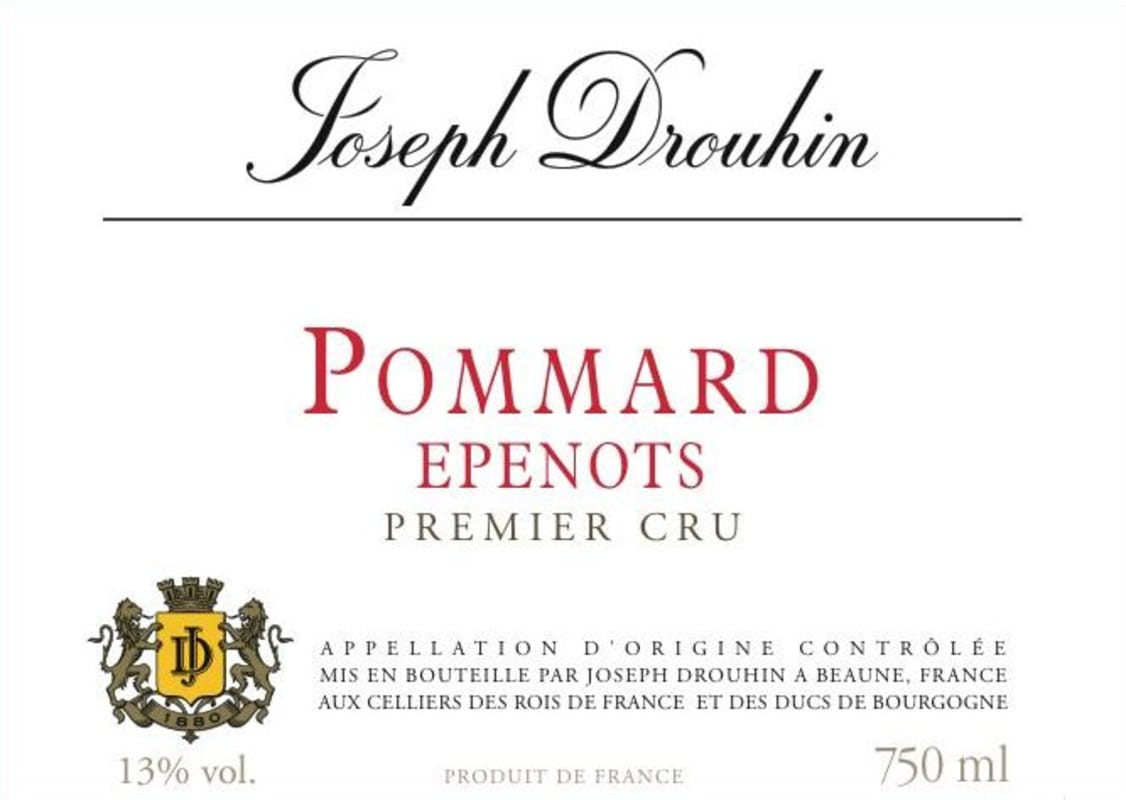 Joseph Drouhin Pommard Epenots Premier Cru 2009 Front Label