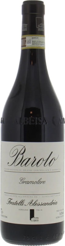 Fratelli Alessandria Barolo Gramolere 2021 Front Bottle Shot
