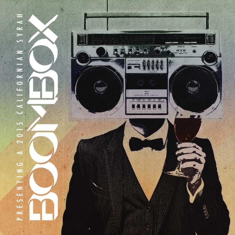 Traveling Vineyard Boombox Syrah 2015 Front Label