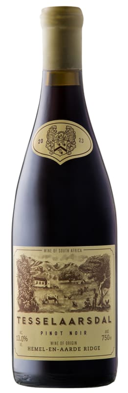 Tesselaarsdal Pinot Noir 2023 Front Bottle Shot