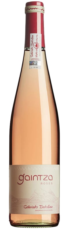 Gaintza Txakolina Rose 2025 Front Bottle Shot