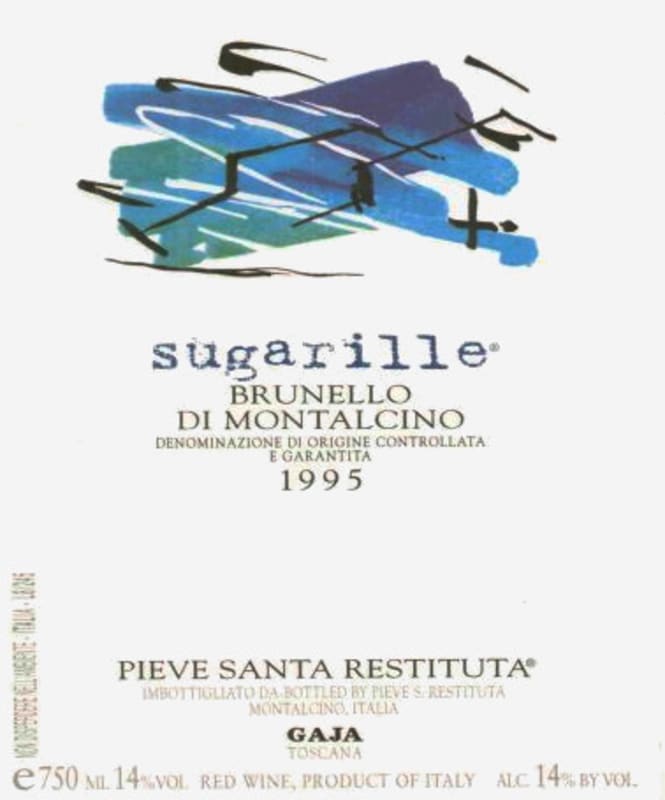 Gaja Sugarille Brunello di Montalcino 1995 Front Label