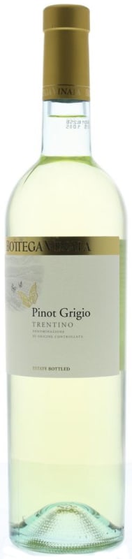 Bottega Vinaia Pinot Grigio 2018 Front Bottle Shot