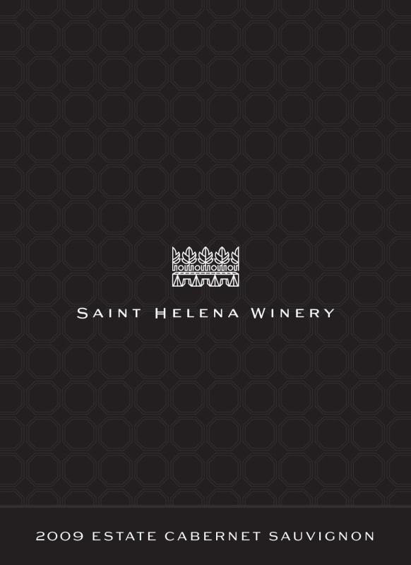 St. Helena Winery Estate Cabernet Sauvignon 2009 Front Label