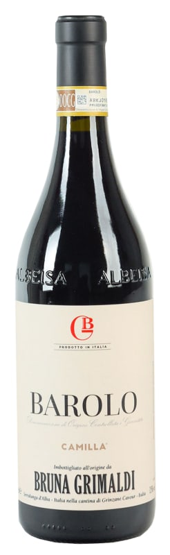 Bruna Grimaldi Camilla Barolo 2018 Front Bottle Shot