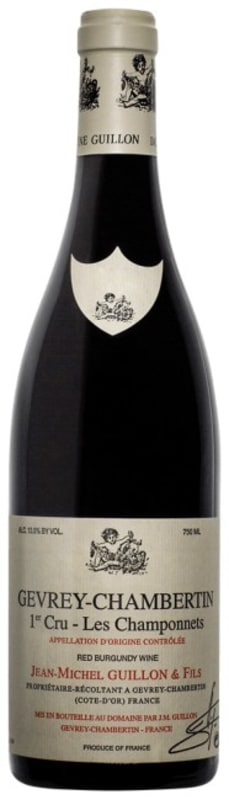 Domaine Guillon Gevrey-Chambertin Les Champonnets Premier Cru 2020 Front Bottle Shot