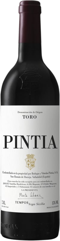 Tempos Vega Sicilia Pintia 2021 Front Bottle Shot