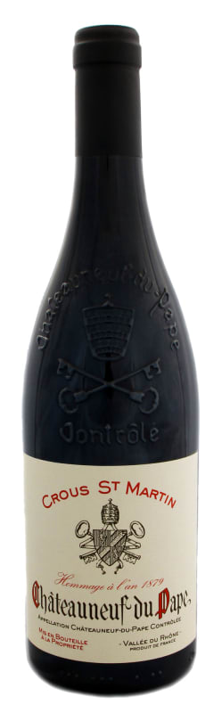 Crous St Martin Chateauneuf-du-Pape 2018 Front Bottle Shot