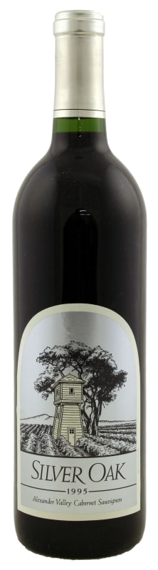 Silver Oak Alexander Valley Cabernet Sauvignon 1995 Front Bottle Shot