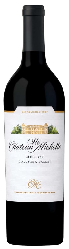 Chateau Ste. Michelle Columbia Valley Merlot 2020 Front Bottle Shot