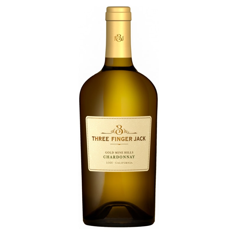 Three Finger Jack Gold Mine Hills Chardonnay 2021 Front Bottle Shot