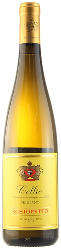 Schiopetto Friulano 2018 Front Bottle Shot