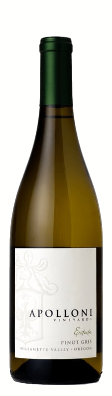Apolloni Vineyards Estate Pinot Gris 2019 Front Bottle Shot
