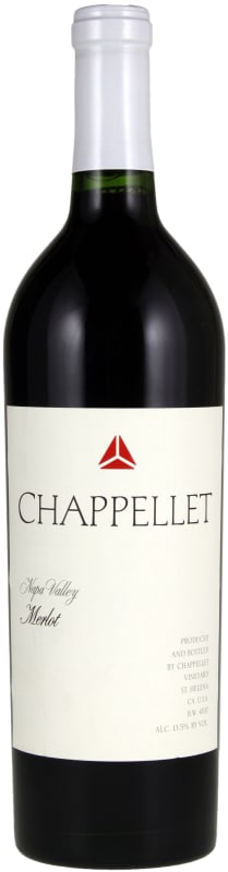 Chappellet Merlot 2016 Front Bottle Shot