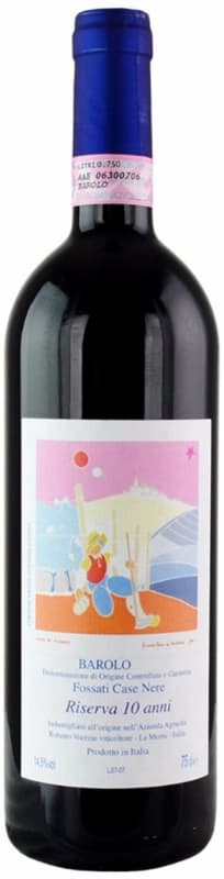 Roberto Voerzio Barolo Riserva 10 Anni Fossati Case Nere 2009 Front Bottle Shot