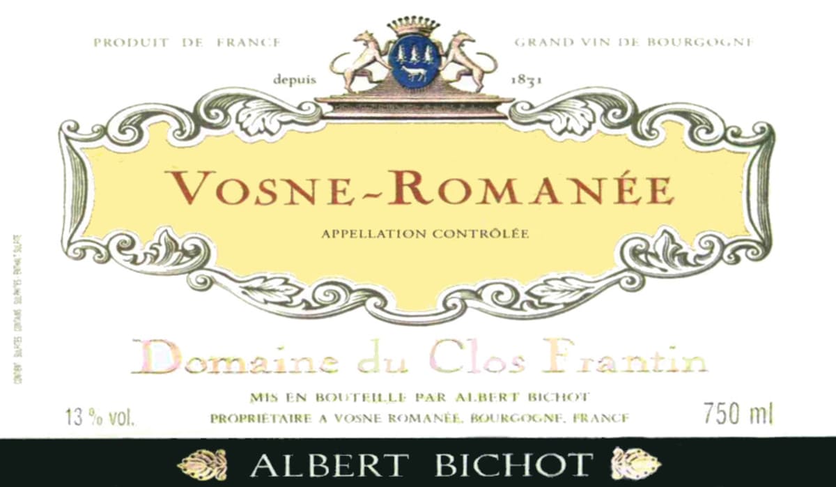 Albert Bichot Vosne-Romanee Domaine du Clos Frantin 2008 Front Label