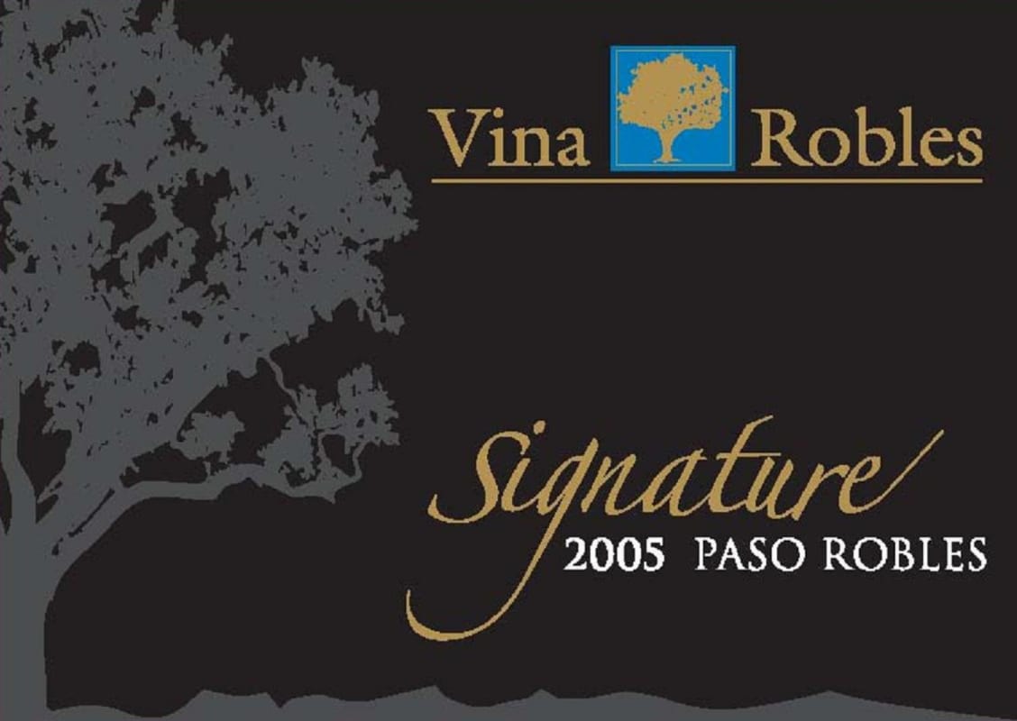 Vina Robles Signature Red 2005 Front Label