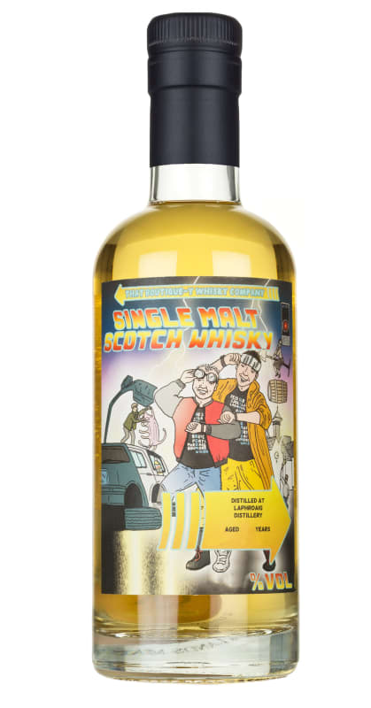That Boutique-y Whisky Company 14 Year Laphroaig Distillery Single Malt Scotch Whisky (375ML half-bottle) Front Bottle Shot