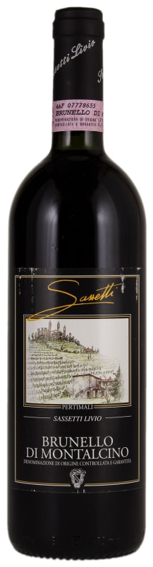 Pertimali Brunello di Montalcino 1999 Front Bottle Shot