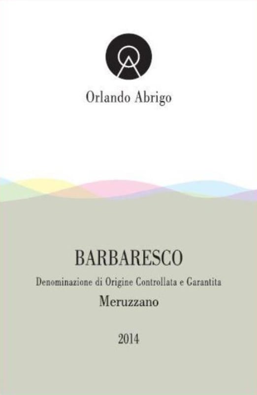 Orlando Abrigo Barbaresco Meruzzano 2014 Front Label