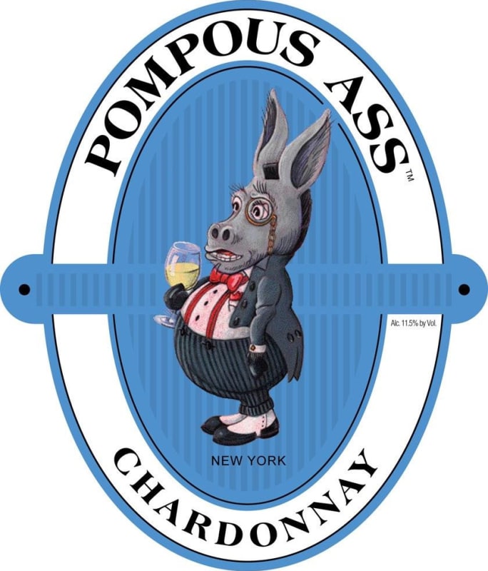 Pompous Ass Winery Chardonnay 2010 Front Label