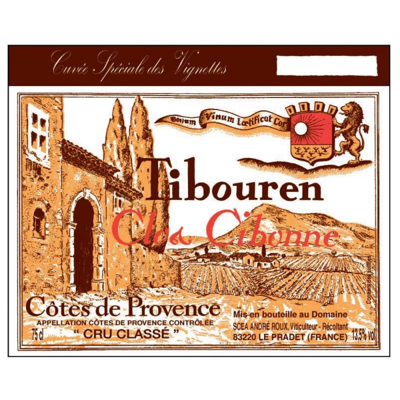 Clos Cibonne Cuvee Speciale des Vignettes Rose (1.5 Liter Magnum) 2020 Front Label