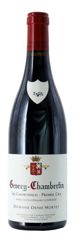 Denis Mortet Gevrey-Chambertin Les Champonnets Premier Cru 2018 Front Bottle Shot