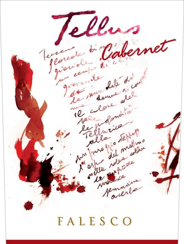 Falesco Tellus Cabernet Sauvignon 2014 Front Label