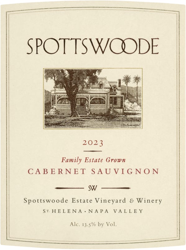 Spottswoode Cabernet Sauvignon (3 Liter Bottle) 2023 Front Label