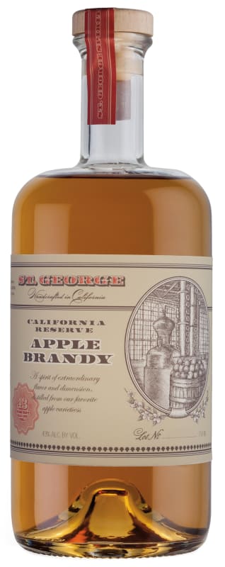 St. George Spirits California Reserve Apple Brandy Front Bottle Shot