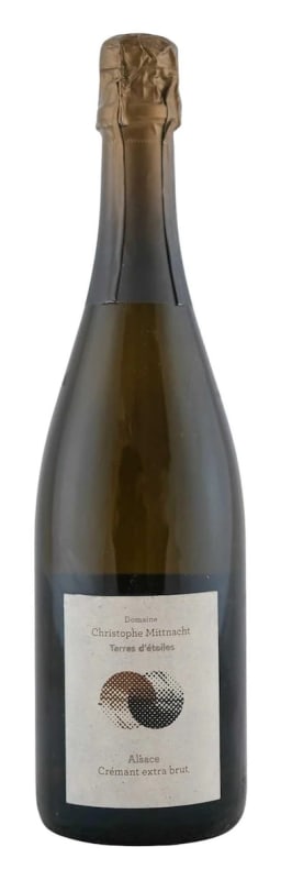 Christophe Mittnacht Cremant d'Alsace Extra Brut 2023 Front Bottle Shot