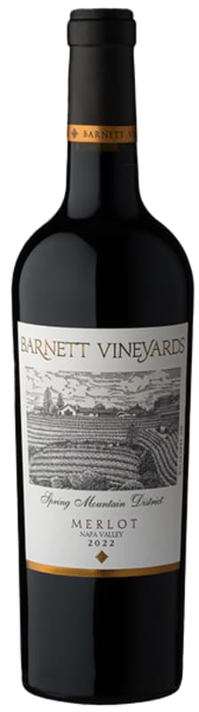 Barnett Vineyards Spring Mountain Merlot 2023 Front Bottle Shot