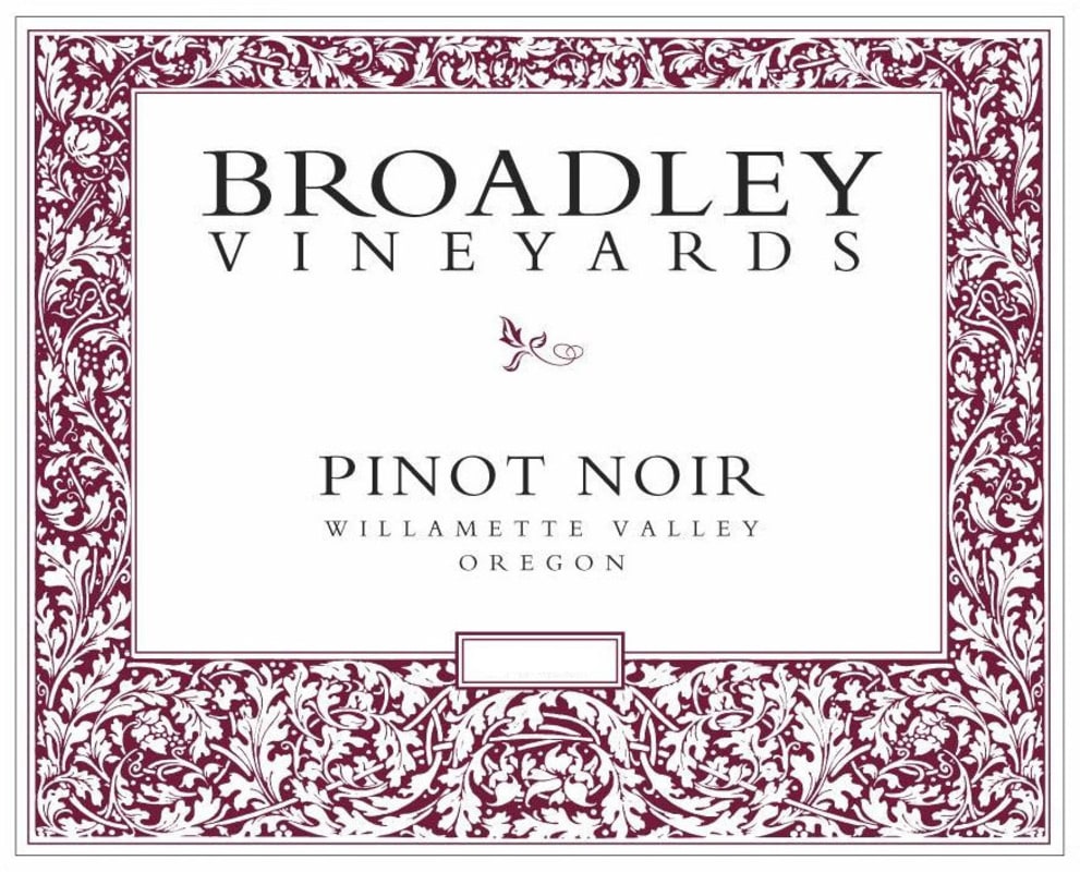Broadley Willamette Valley Pinot Noir 2006 Front Label