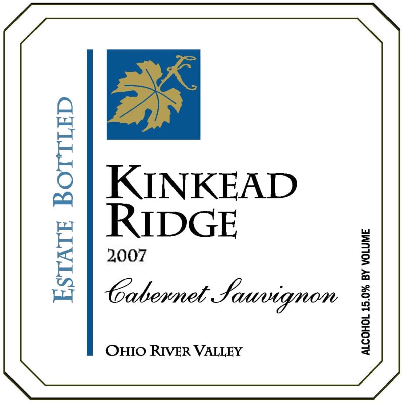 Kinkead Ridge Winery Cabernet Sauvignon 2007 Front Label