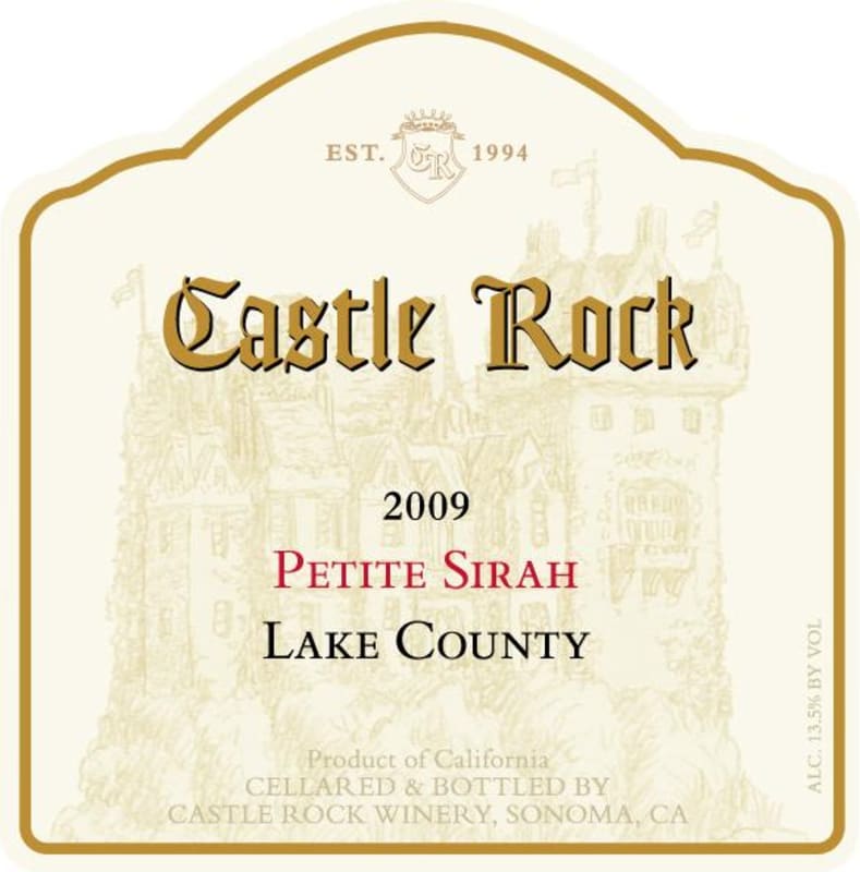 Castle Rock Lake County Petite Sirah 2009 Front Label