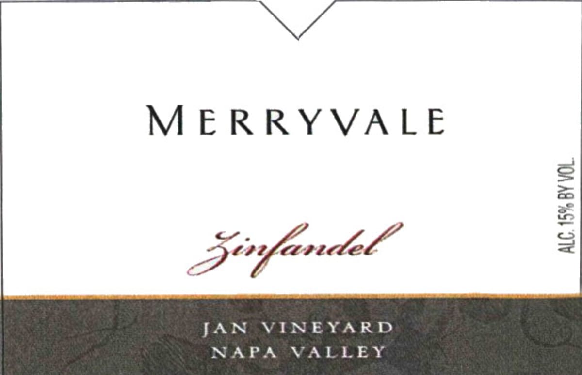 Merryvale Jan Vineyard Zinfandel 2004 Front Label