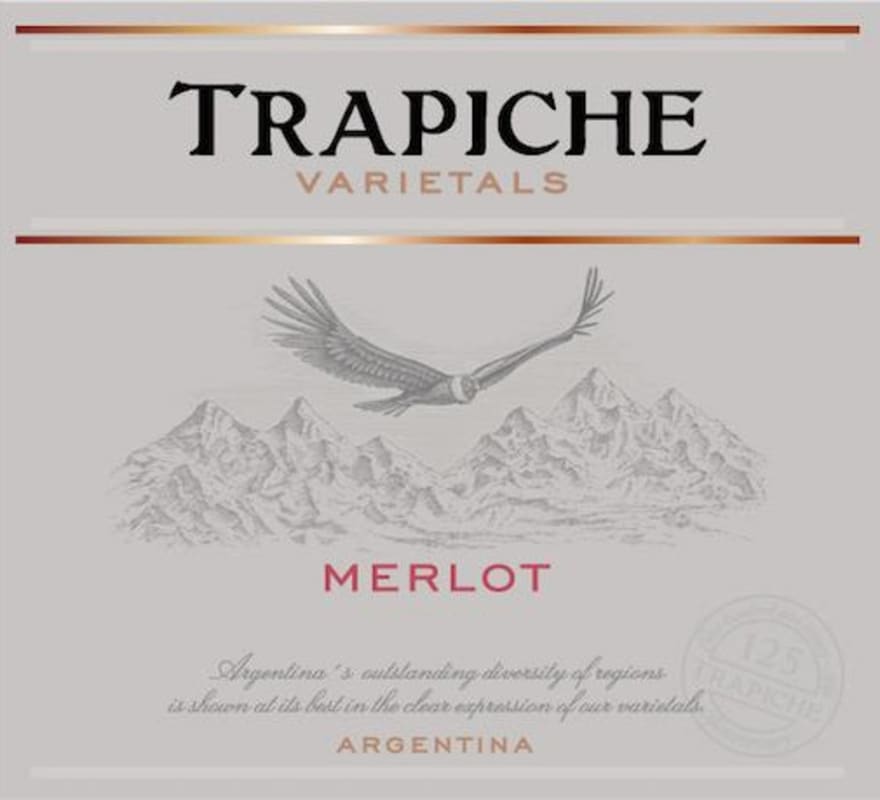 Trapiche Merlot 2014 Front Label
