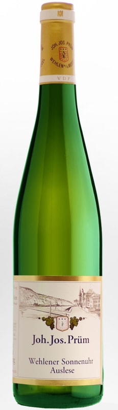 Joh. Jos. Prüm Wehlener Sonnenuhr Gold Capsule Riesling Auslese 2015 Front Bottle Shot