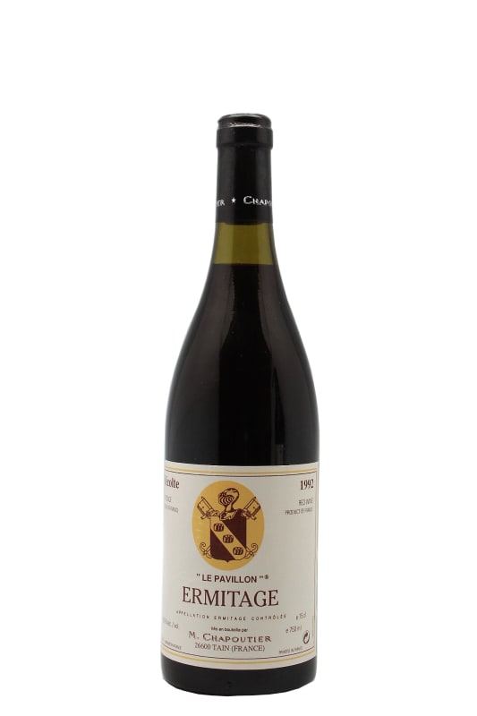 M. Chapoutier Ermitage Le Pavillon 1992 Front Bottle Shot