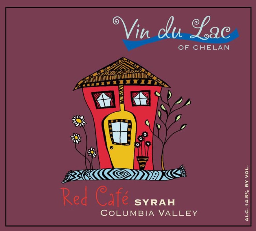 Vin du Lac Chelan Red Cafe Syrah 2007 Front Label
