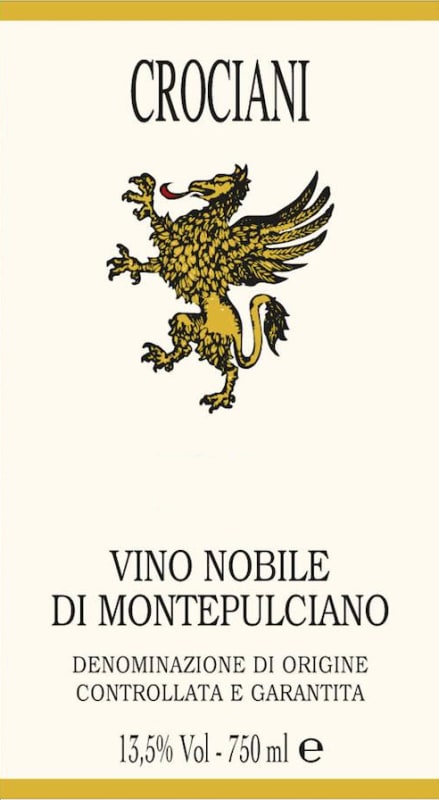 Azienda Agricola Crociani Vino Nobile di Montepulciano 2015 Front Label