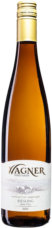 Wagner Vineyards Semi Dry Riesling 2020 Front Bottle Shot