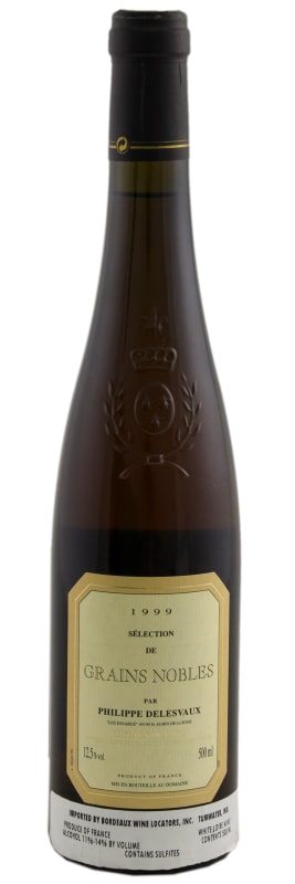 Philippe Delesvaux Coteaux du Layon Selection de Grain Nobles (500ML) 1999 Front Bottle Shot