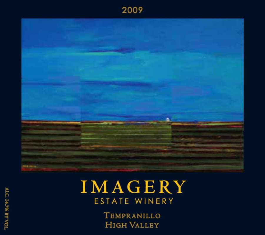 Imagery Estate Winery Tempranillo 2009 Front Label