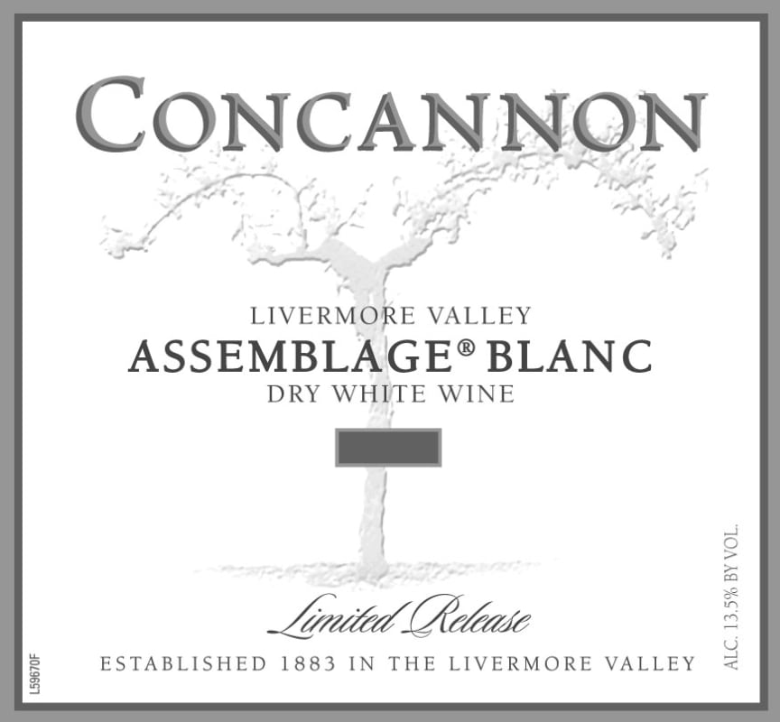 Concannon Limited Release Assemblage Blanc 2015 Front Label