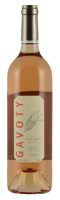 Domaine Gavoty La Cigale Rose 2022 Front Bottle Shot