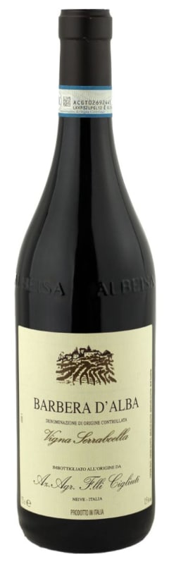 Cigliuti Serraboella Barbera d'Alba 2021 Front Bottle Shot