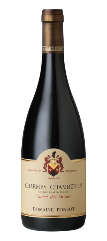 Domaine Ponsot Charmes-Chambertin Grand Cru Cuvee des Merles 2017 Front Bottle Shot
