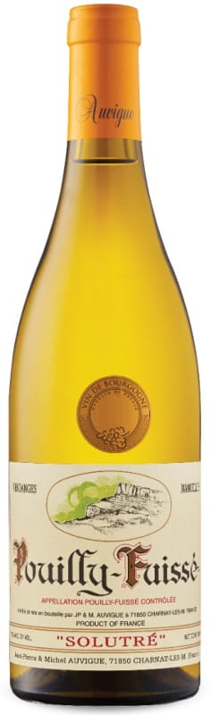 Domaine Auvigue Pouilly-Fuisse Solutre 2018 Front Bottle Shot